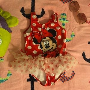 Minnie Mouse toddler girl swimsuit
